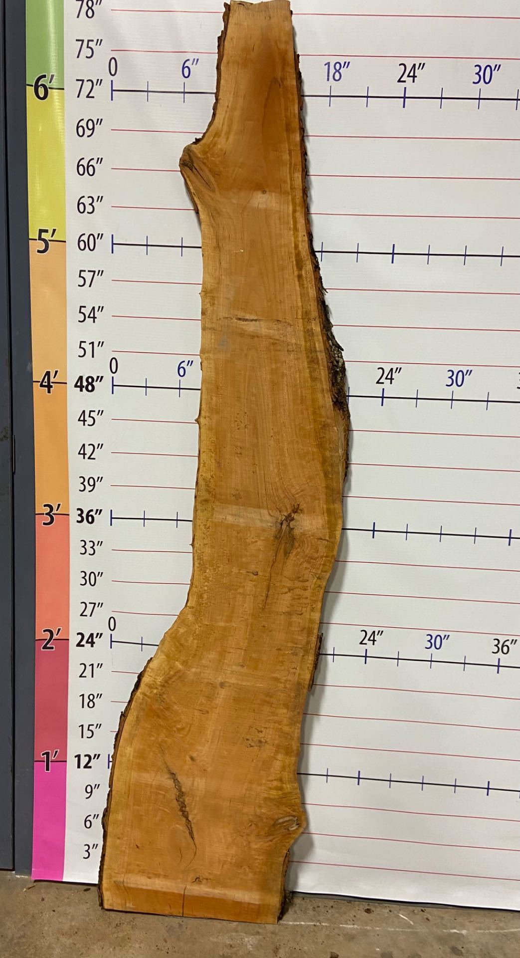 Cherry Live Edge Slab - C 19