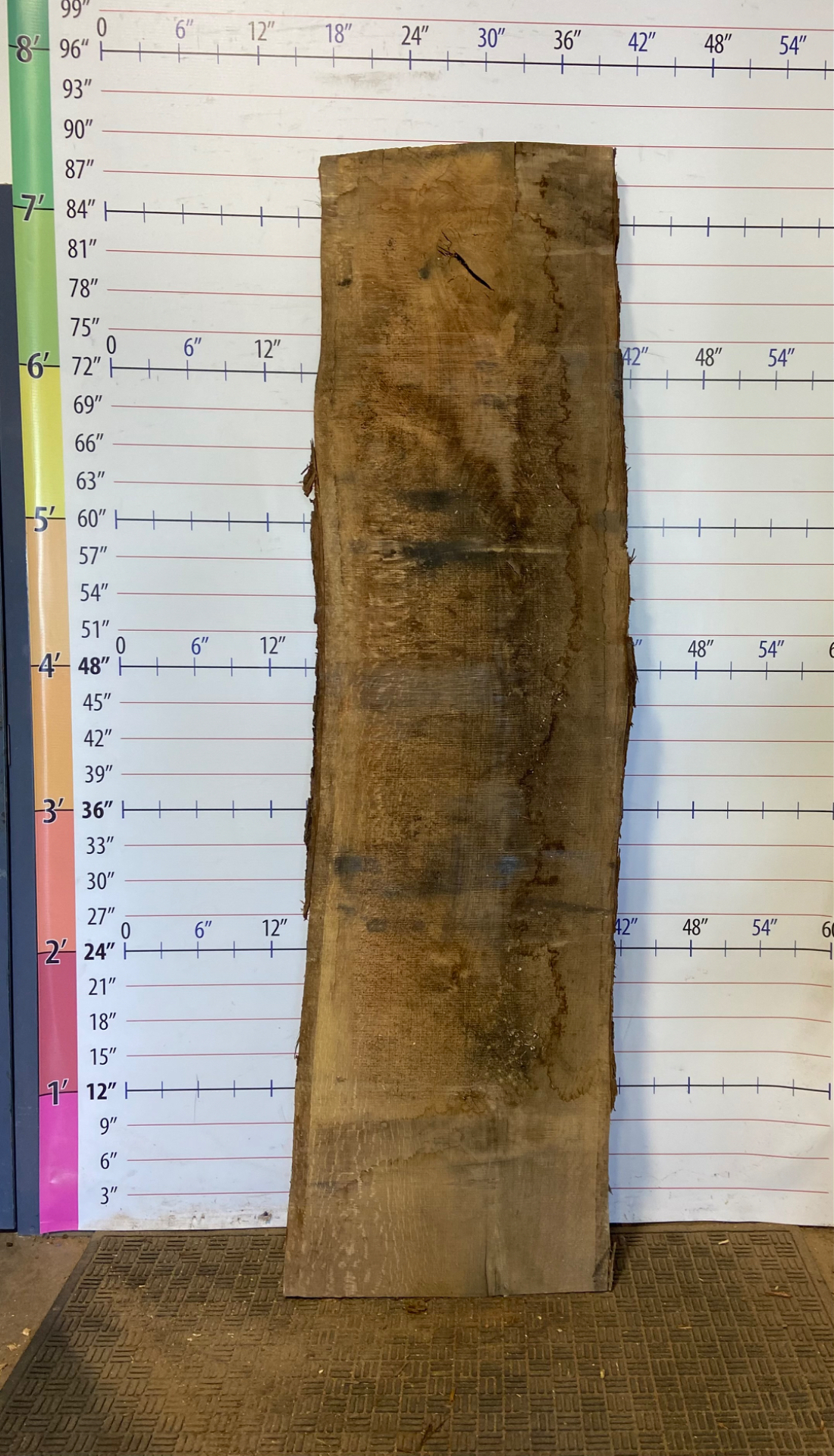 Red Elm Live Edge Slab - CTP 37