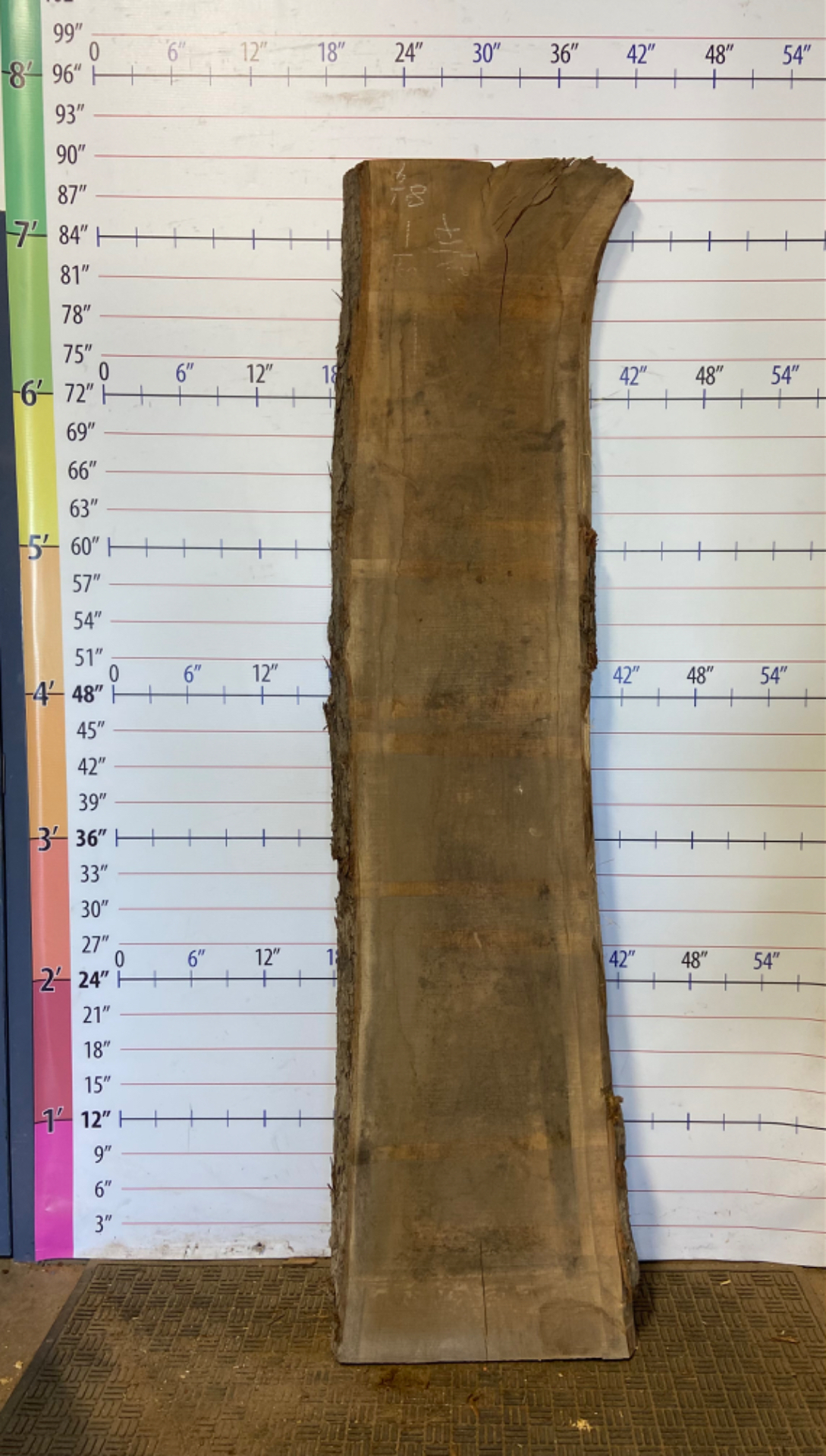 Red Elm Live Edge Slab - CTP 38