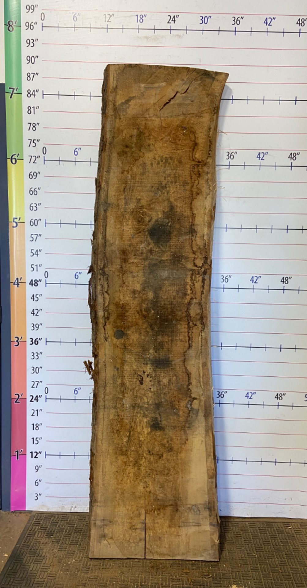 Red Elm Live Edge Slab - CTP 40