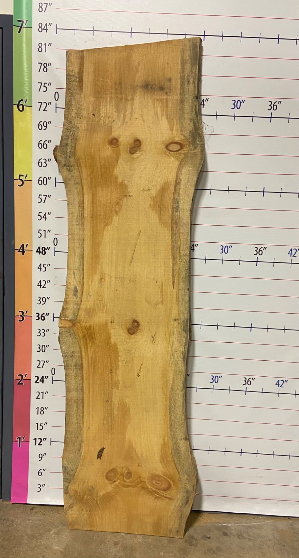 Pine Live Edge Slab - PI 10