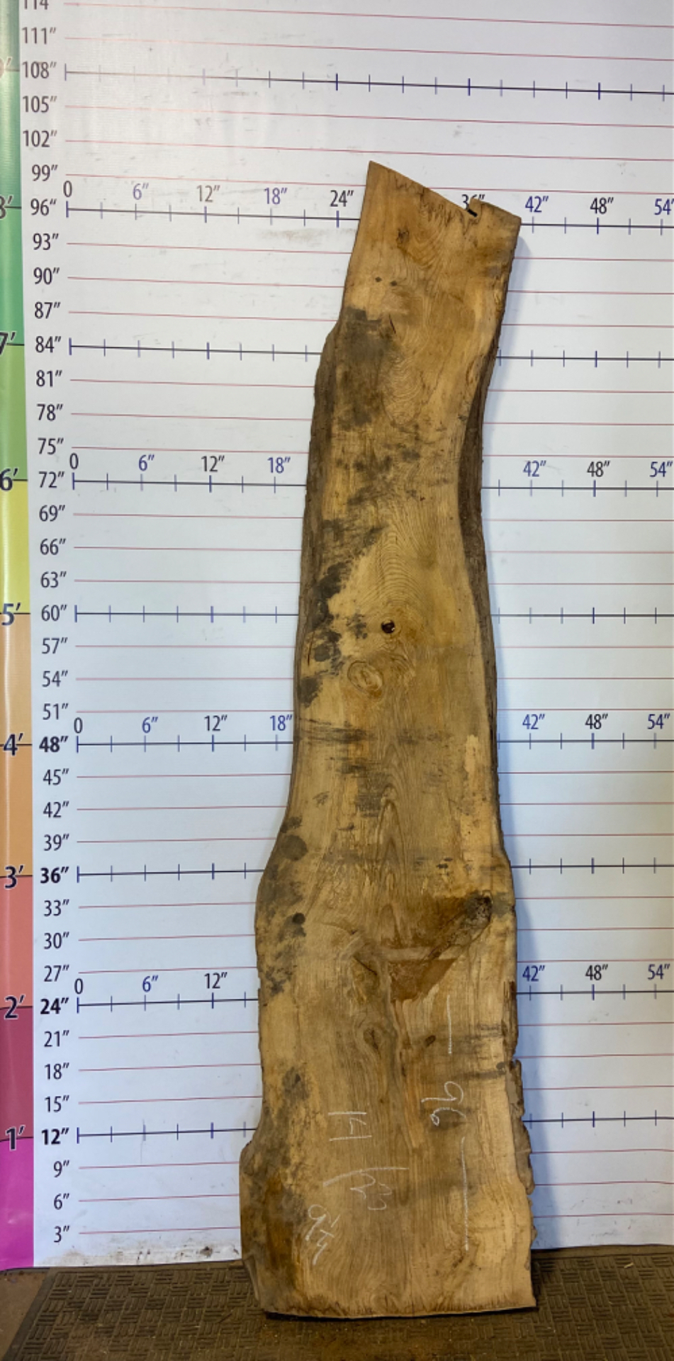 Pine Live Edge Slab - PI 14
