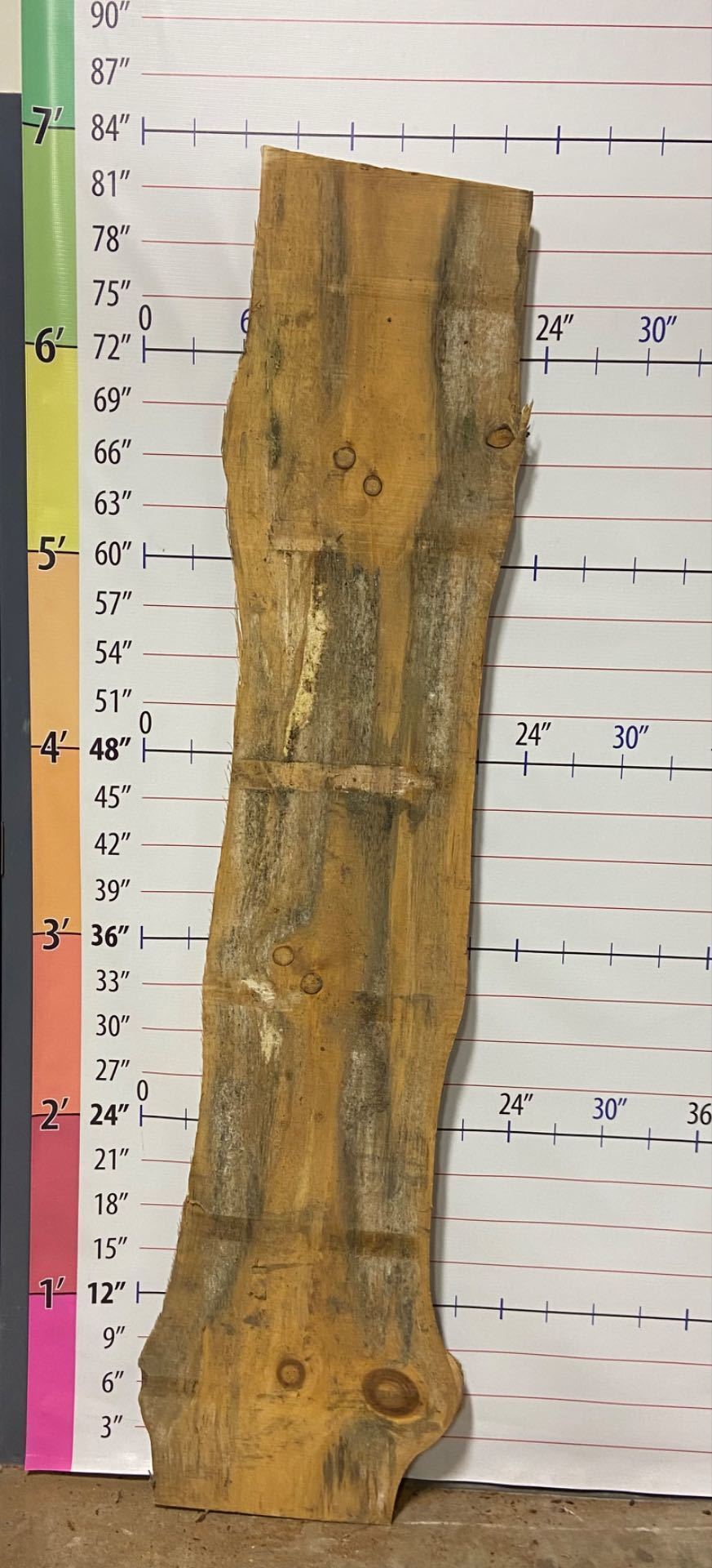 Pine Live Edge Slab - PI 3