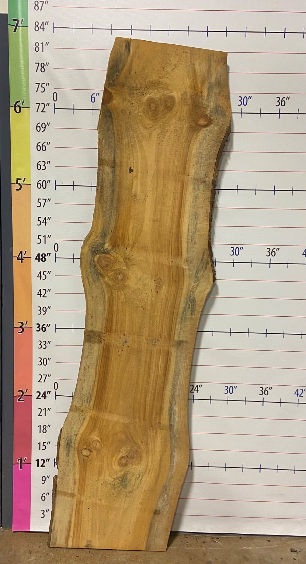 Pine Live Edge Slab - PI 4