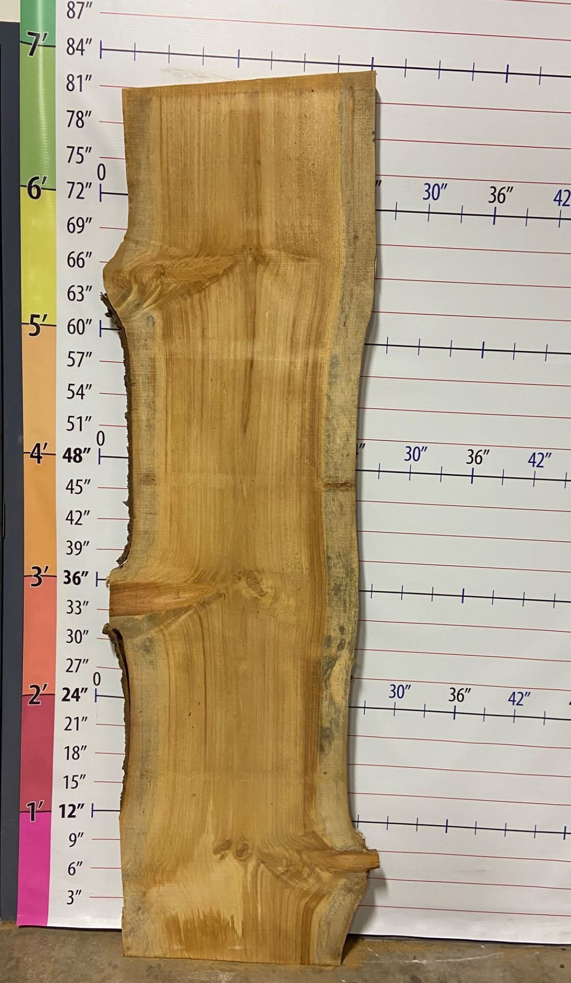 Pine Live Edge Slab - PI 6