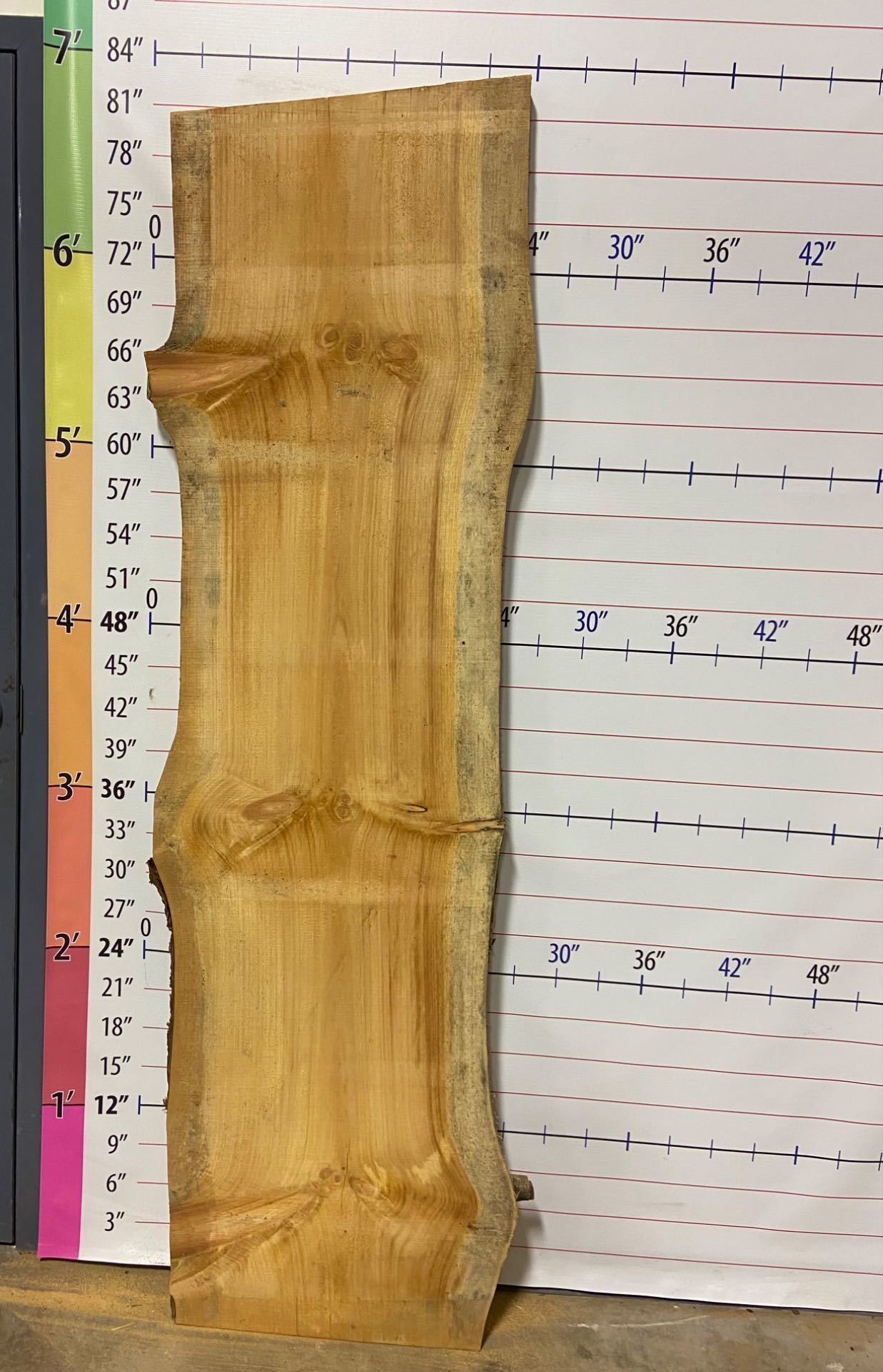 Pine Live Edge Slab - PI 7