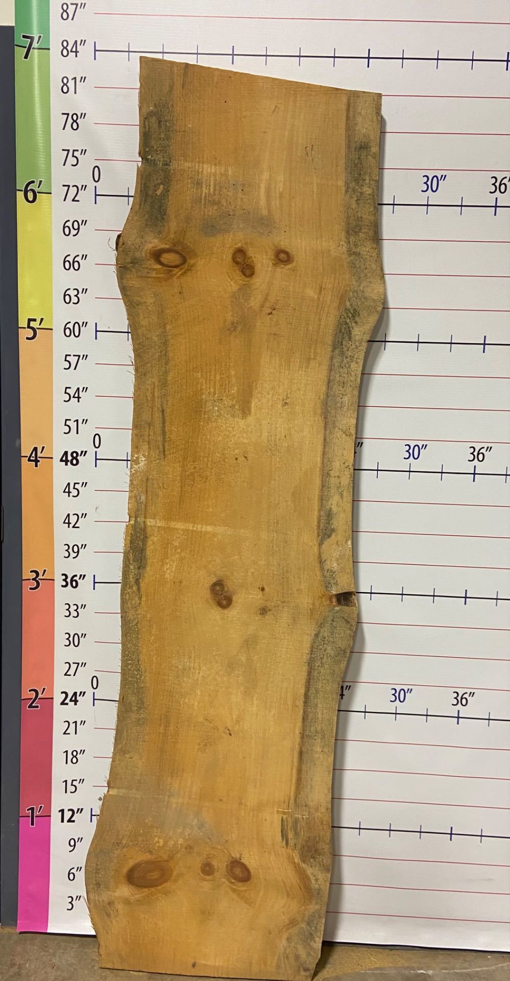 Pine Live Edge Slab - PI 8