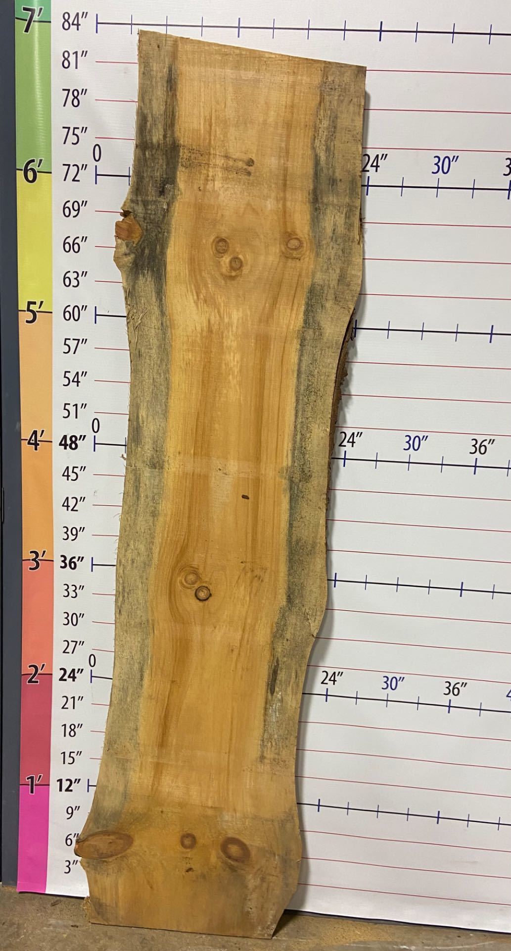 Pine Live Edge Slab - PI 9