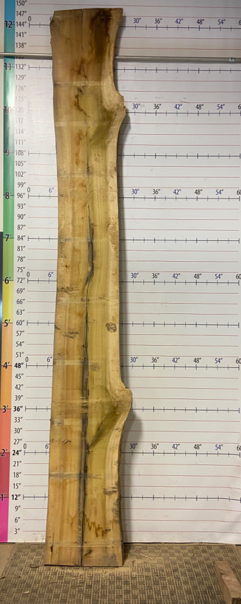 Poplar Live Edge Slab - POP 6