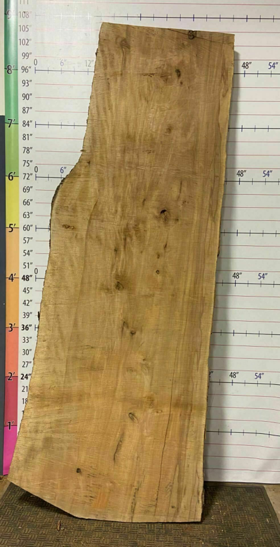 American Sycamore Live Edge Slab - S 7