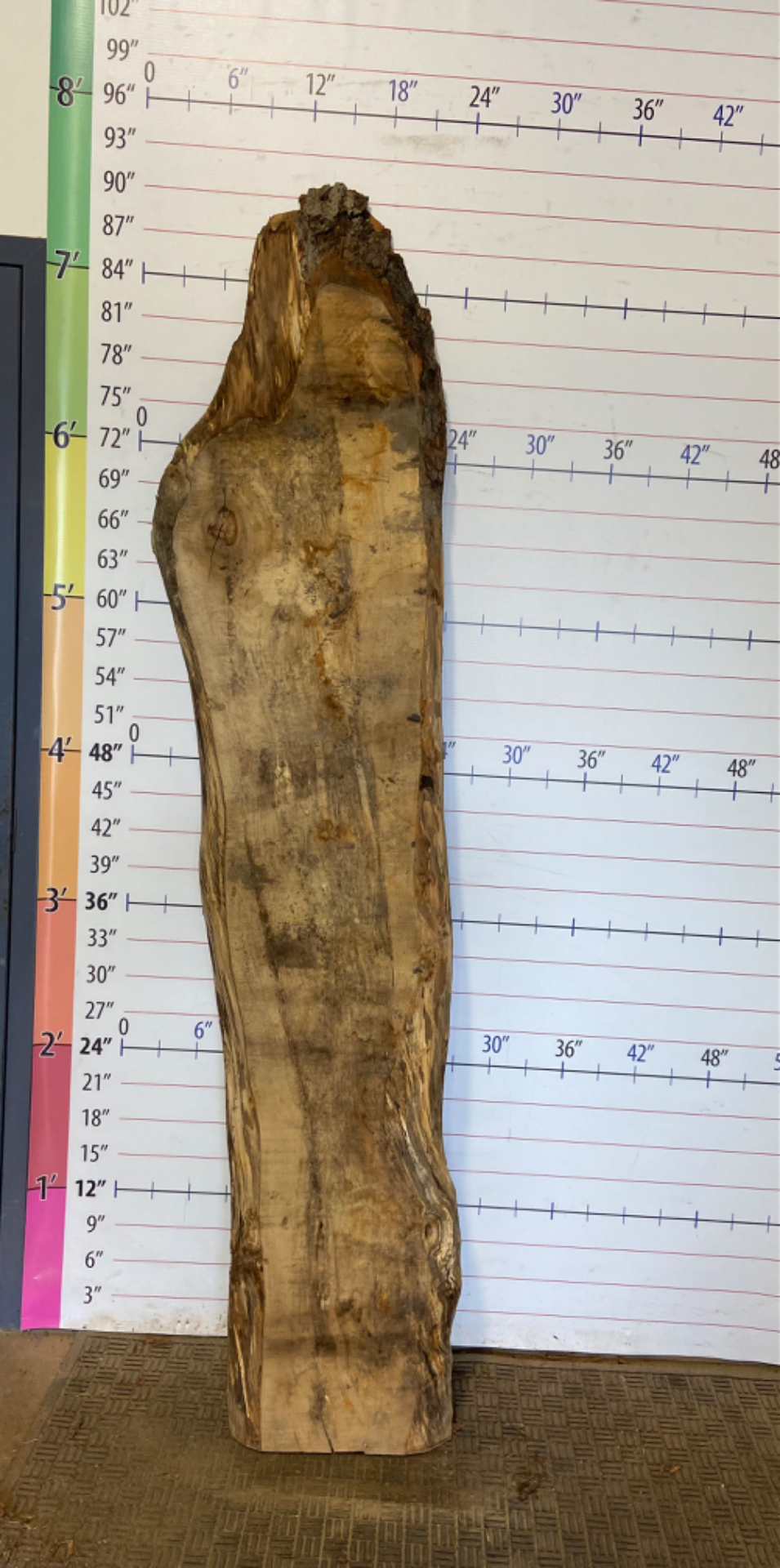 Soft Maple Live Edge Slab - SftM 12