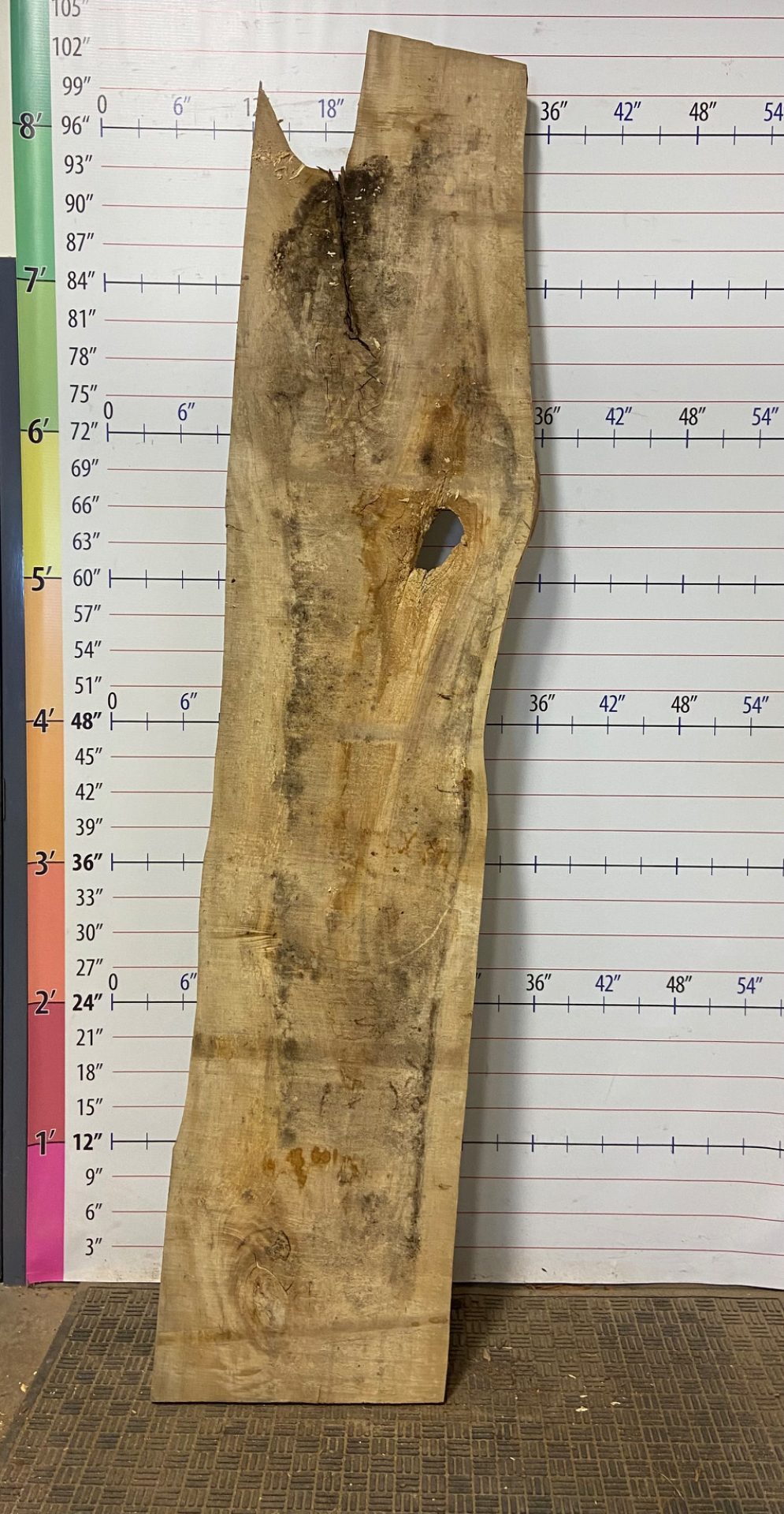 Soft Maple Live Edge Slab - SftM 21