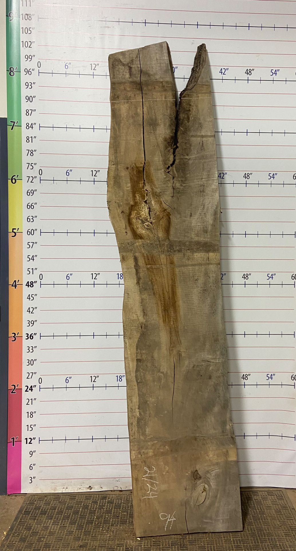 Soft Maple Live Edge Slab - SftM 22
